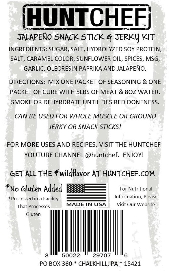 HuntChef Jalapeno Jerky/Snack Stick Kit