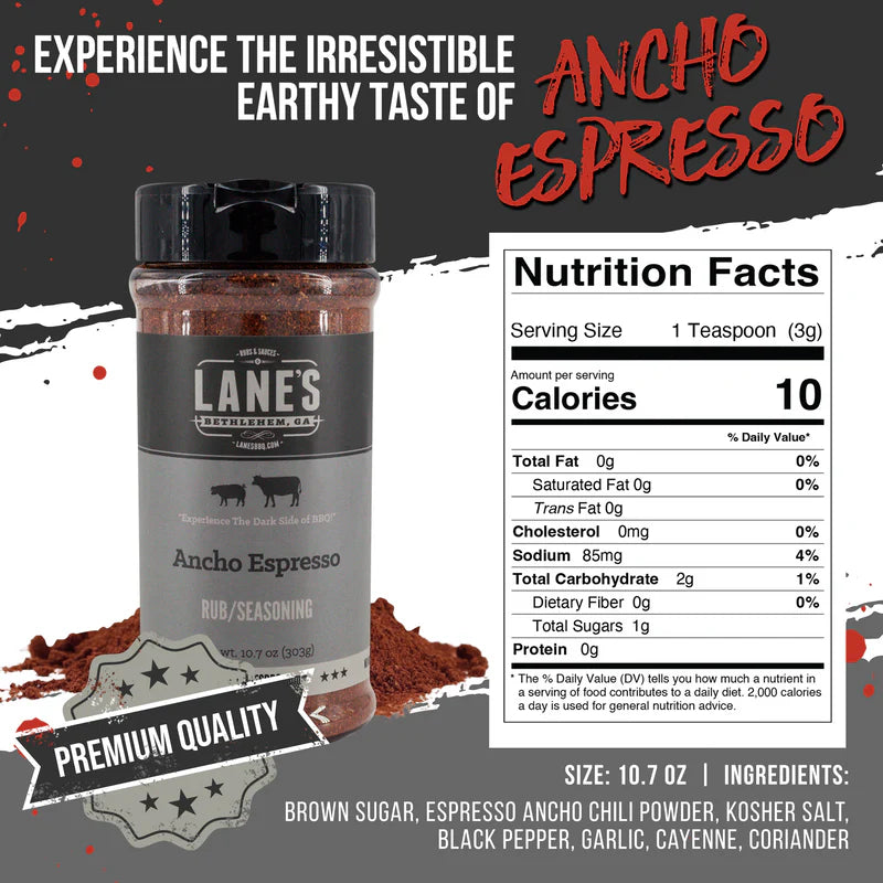 Lane's Ancho Espresso Rub