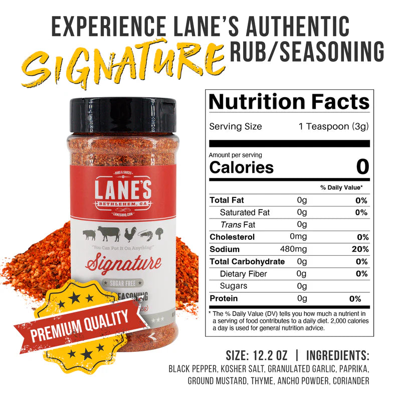 Lane's Signature Rub