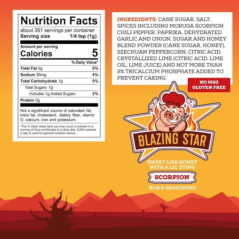 Blazing Star Scorpion Rub & Seasoning
