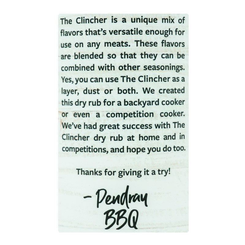 Pendray BBQ The Clincher Rub