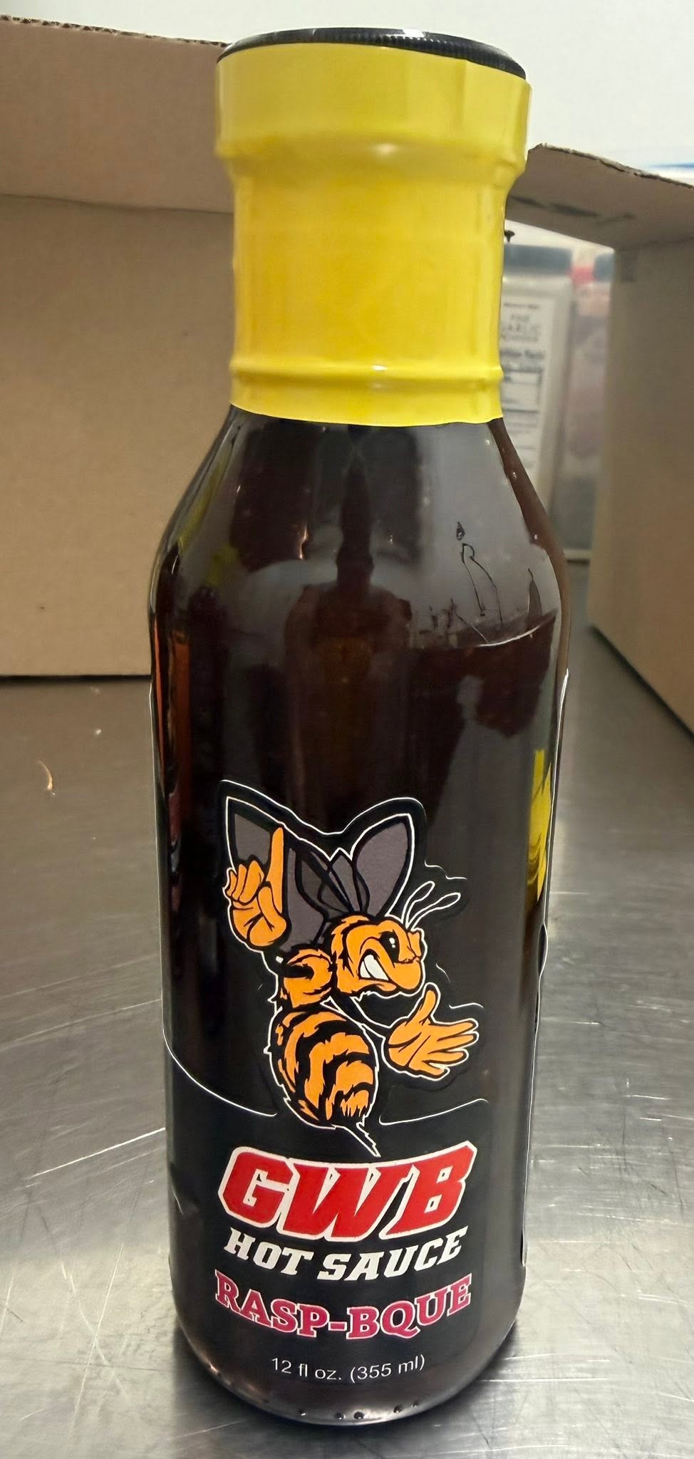 GWB Hot Sauce Rasp-bque BBQ Sauce