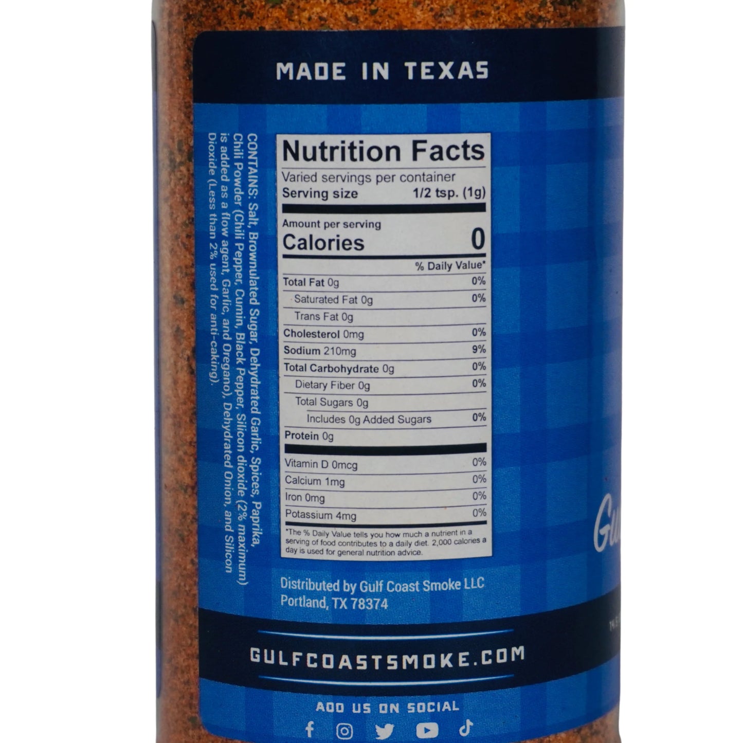 Gulf Coast Smoke Southern Bell BBQ Seasoning