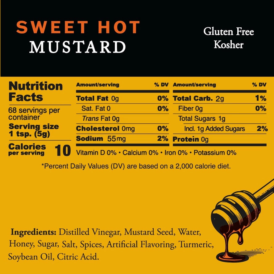 Pilsudski Mustard Co. Sweet Hot Mustard with Honey