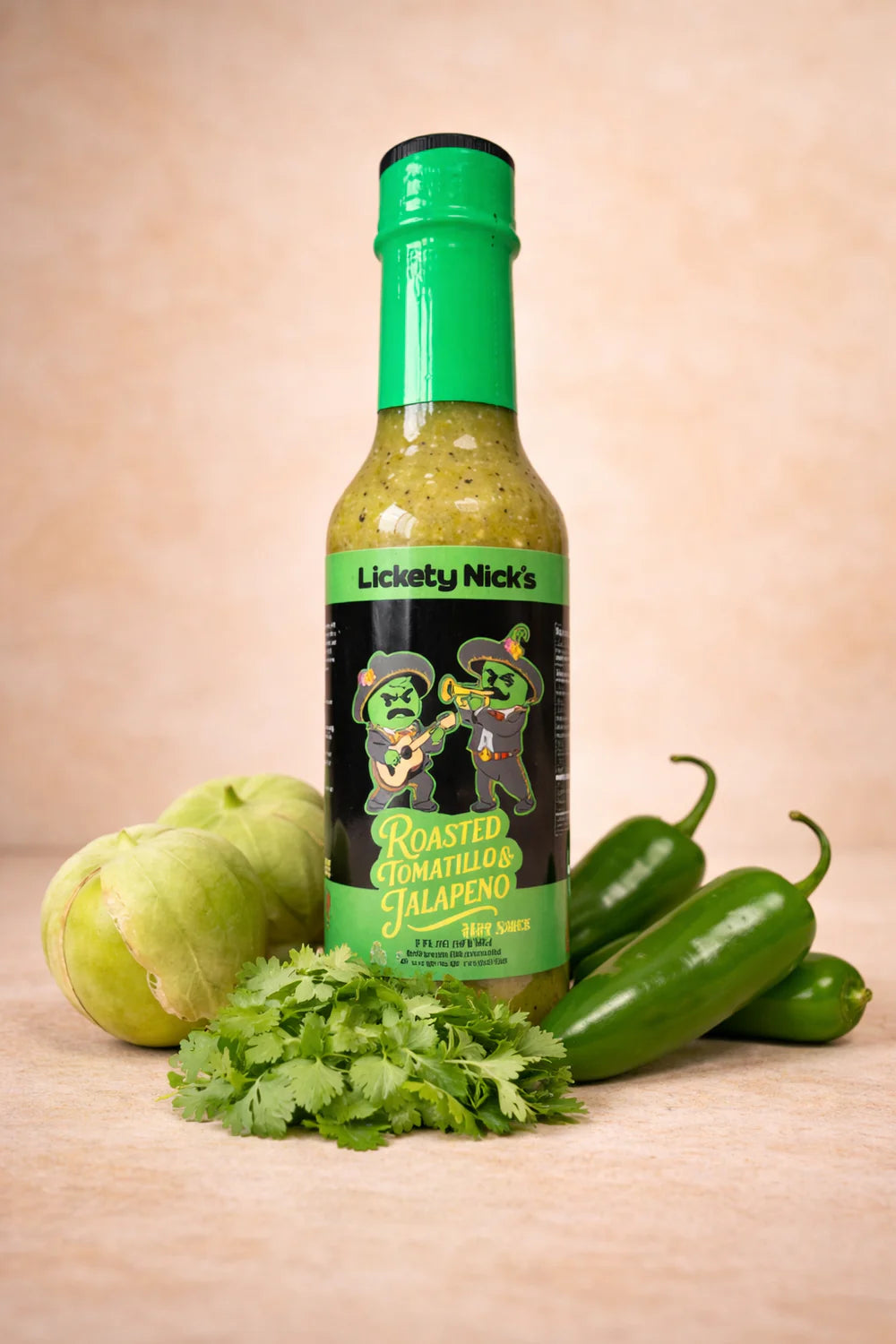 Lickety Nick's Roasted Tomatillo & Jalapeño Verde Hot Sauce