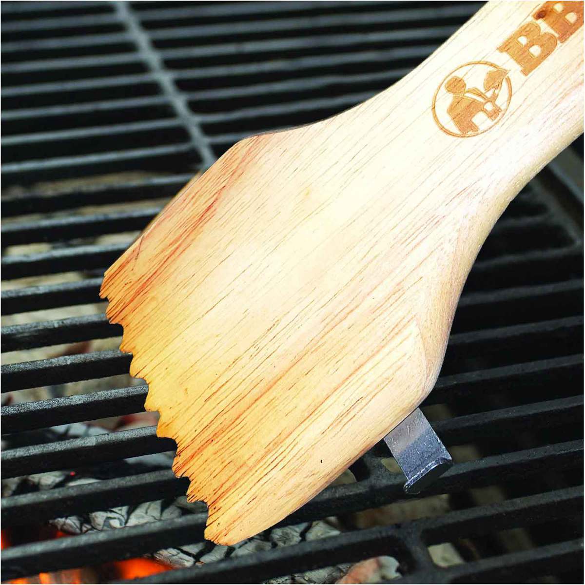 Wooden BBQ Grill/Grate Scraper