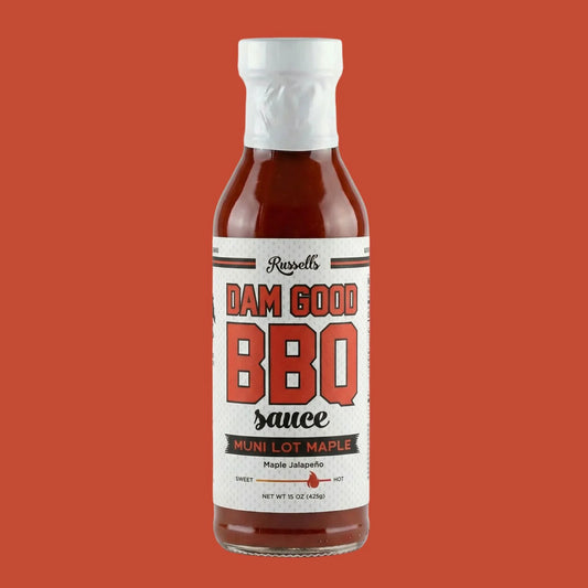 Russell's DAM GOOD BBQ Muni Lot Maple