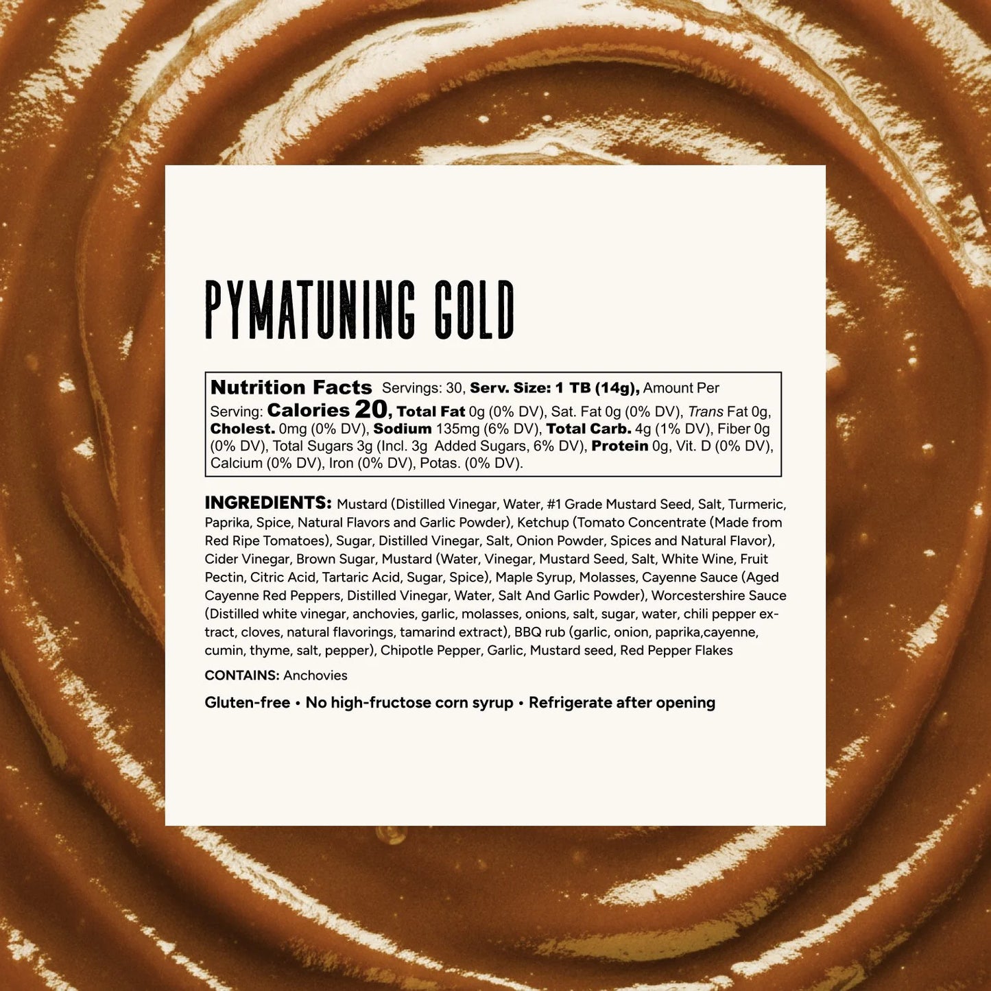 Russell's DAM GOOD BBQ Pymatuning Gold Sauce