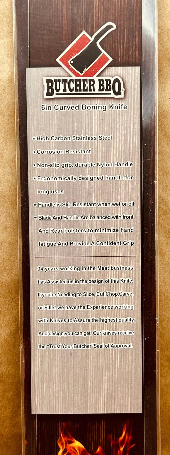 Butcher BBQ 6 Inch Boning Knife