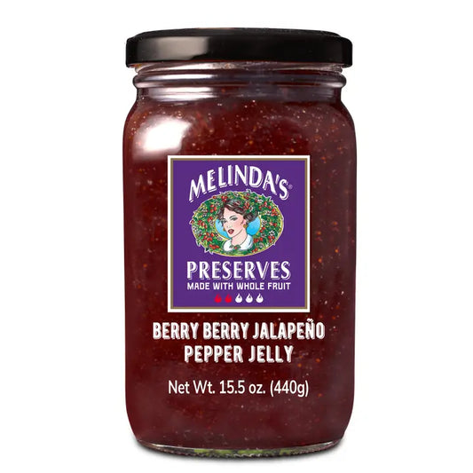 Melinda's Whole Fruit Preserves Berry Berry Jalapeno