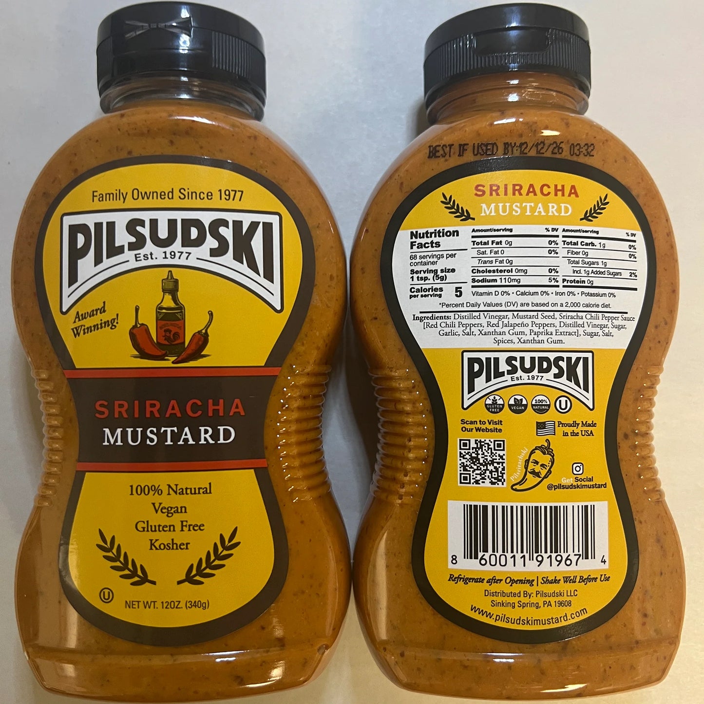 Pilsudski Mustard Co. Sriracha Mustard