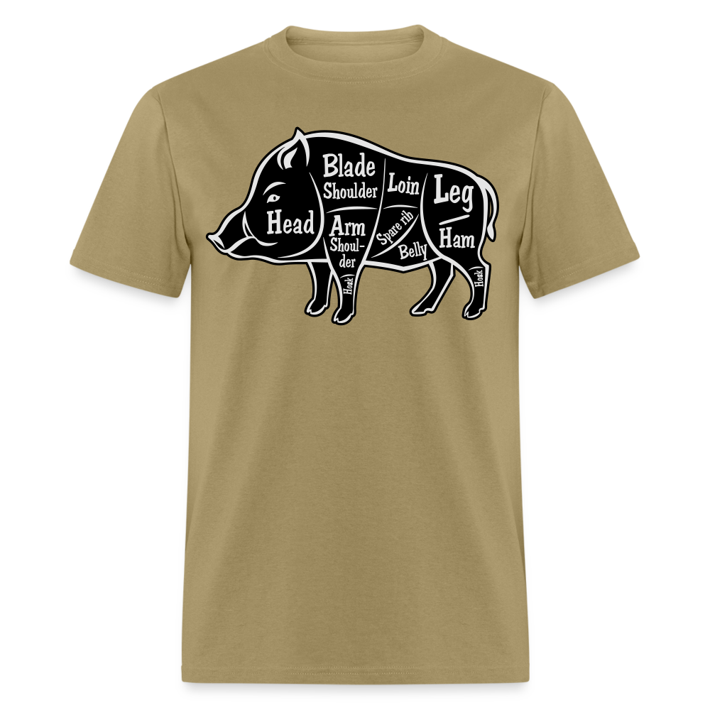 Boar Butcher Cut Unisex Classic T-Shirt - khaki