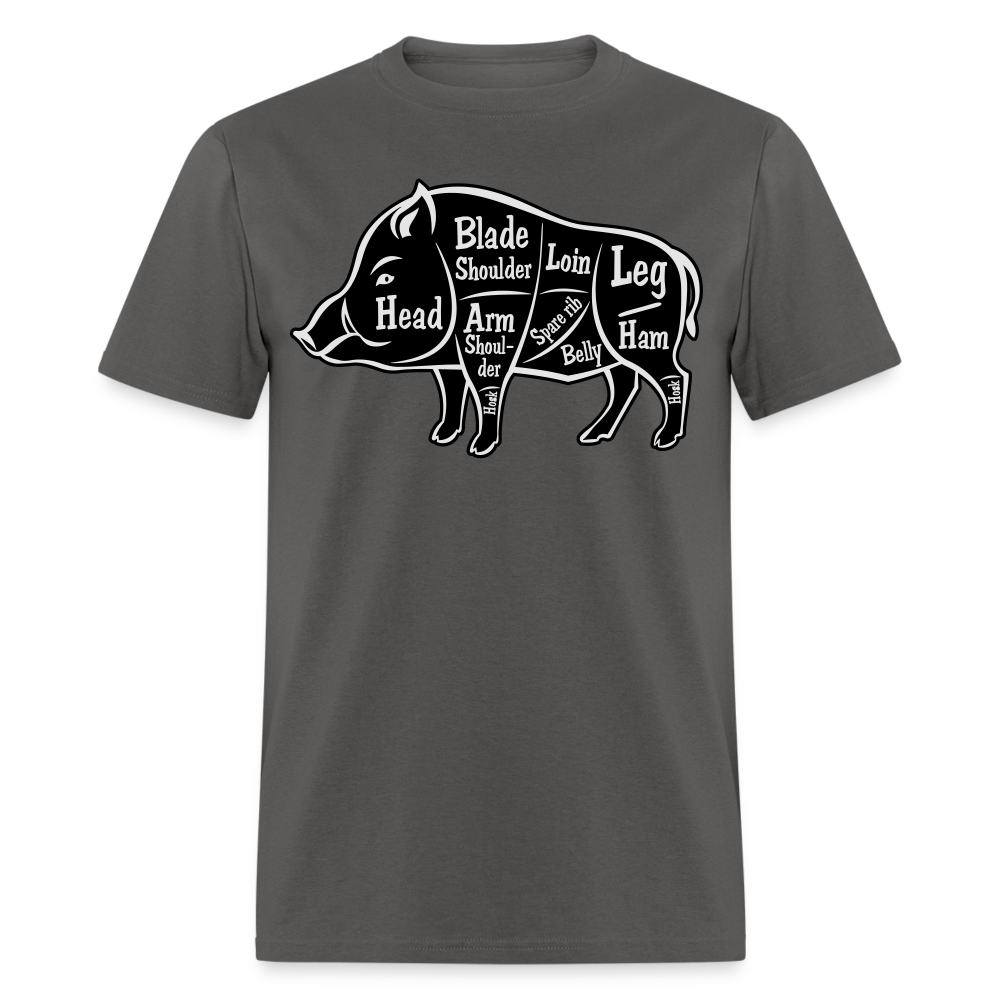 Boar Butcher Cut Unisex Classic T-Shirt - charcoal