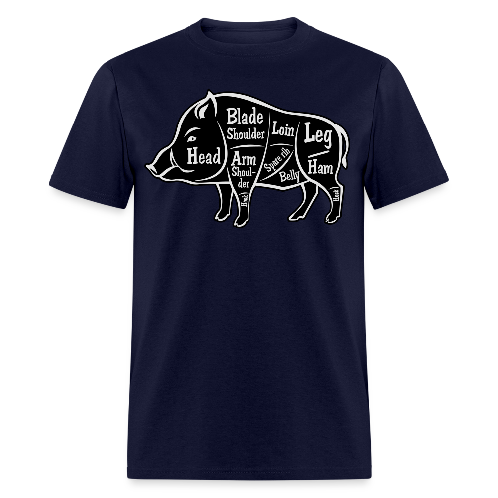 Boar Butcher Cut Unisex Classic T-Shirt - navy