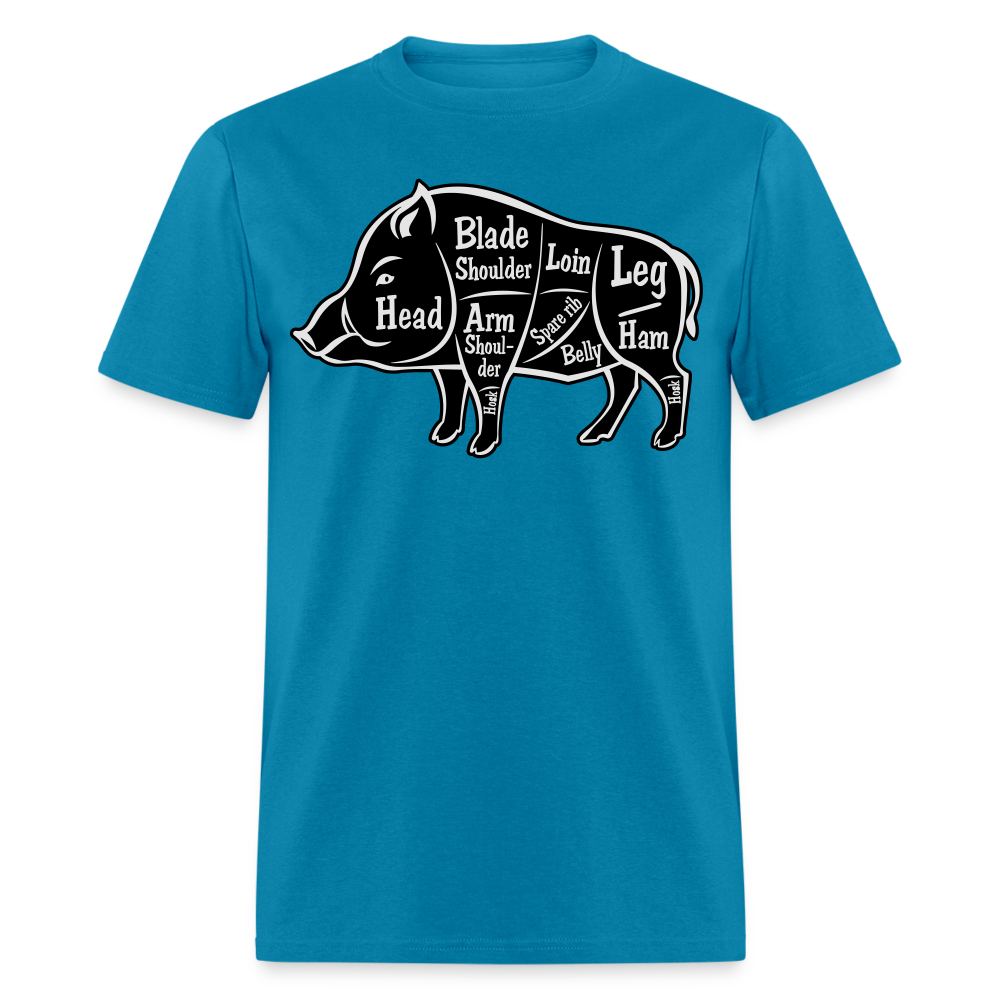 Boar Butcher Cut Unisex Classic T-Shirt - turquoise