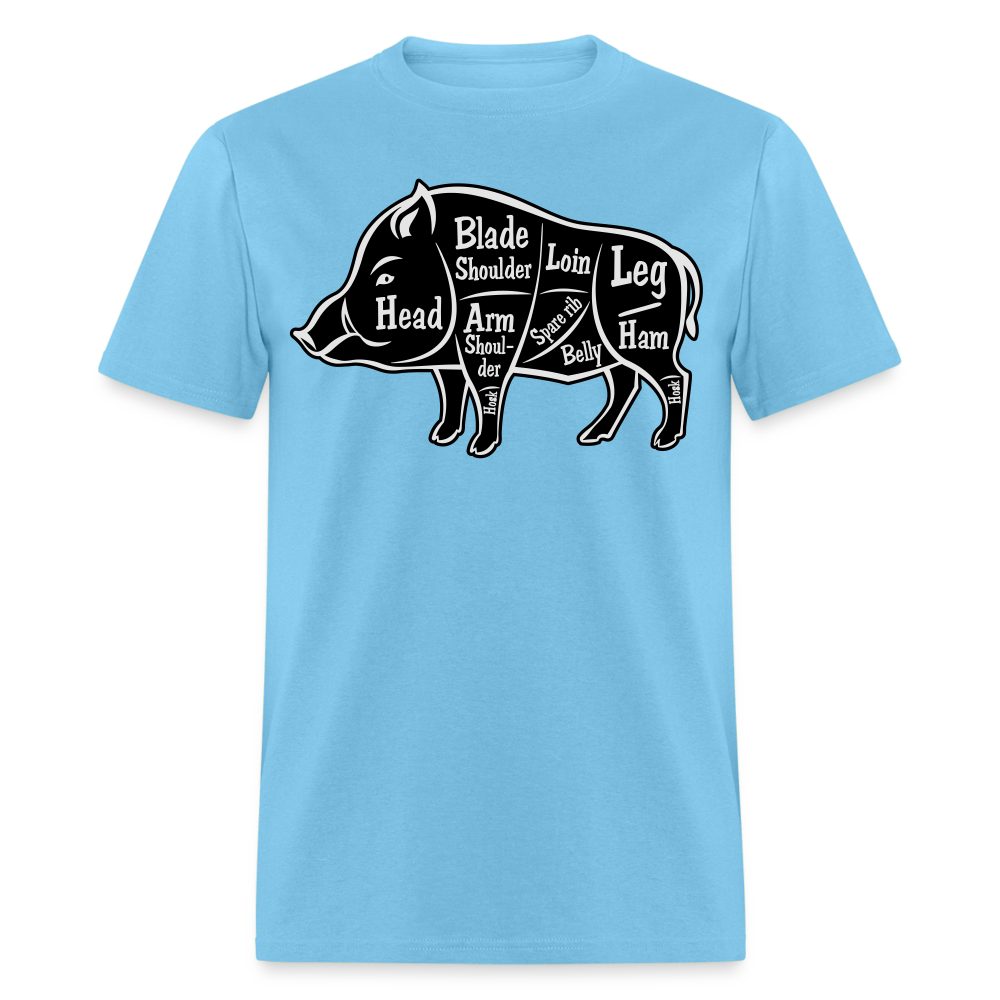Boar Butcher Cut Unisex Classic T-Shirt - aquatic blue