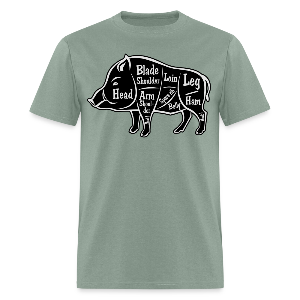 Boar Butcher Cut Unisex Classic T-Shirt - sage