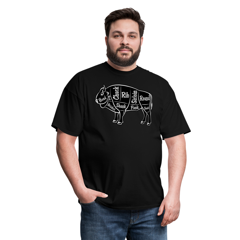Bison Butcher Cut Unisex Classic T-Shirt - black