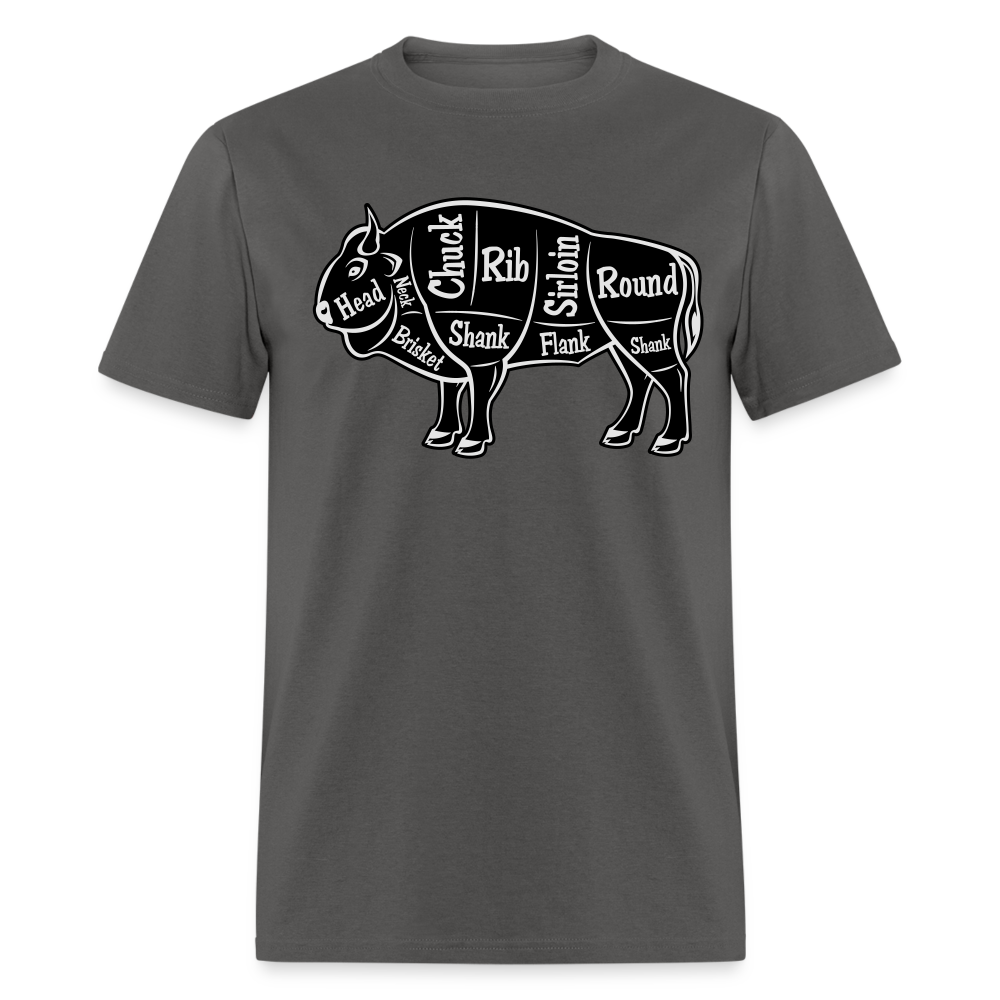 Bison Butcher Cut Unisex Classic T-Shirt - charcoal