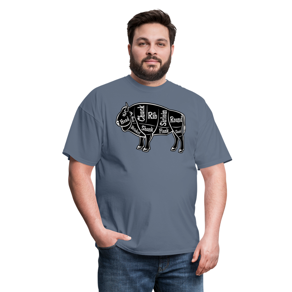 Bison Butcher Cut Unisex Classic T-Shirt - denim
