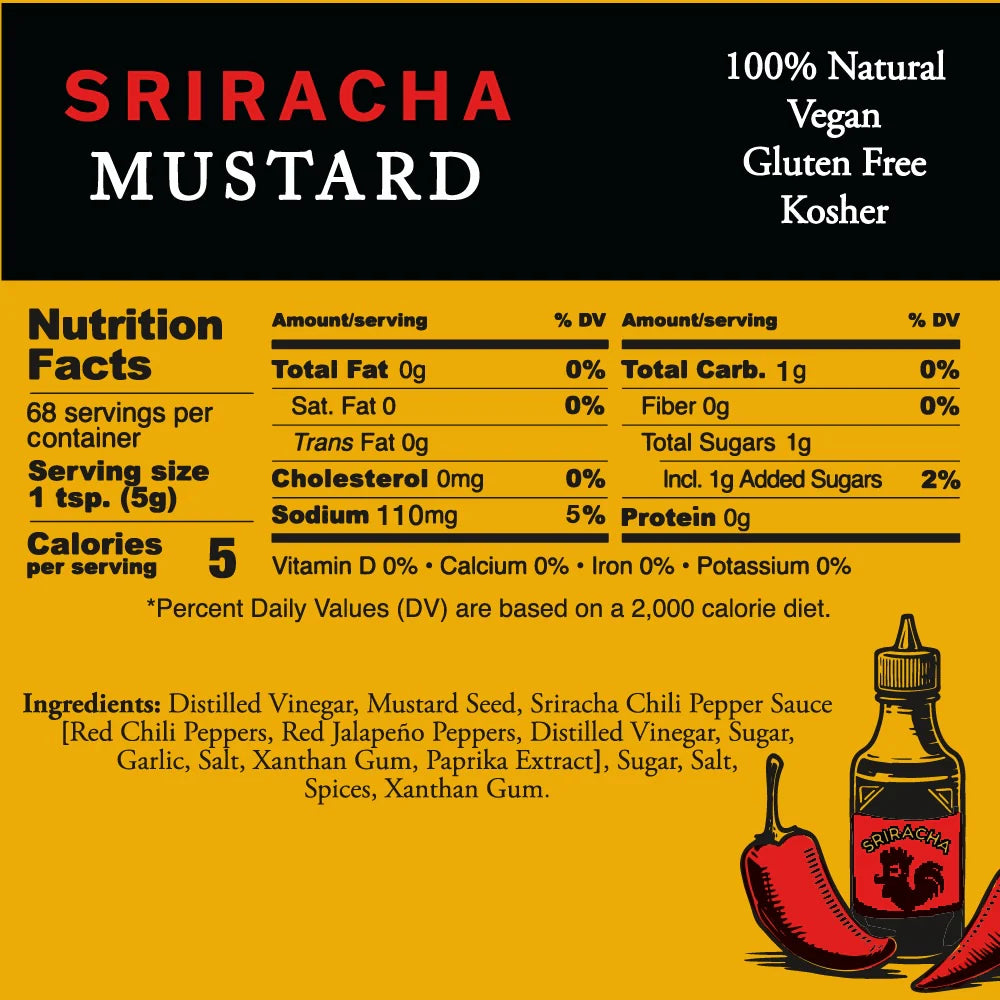 Pilsudski Mustard Co. Sriracha Mustard