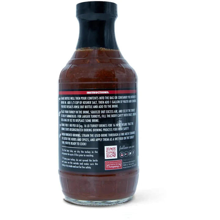 Sweetwater Spice Company Turkey Bath Brine Concentrate (Classic Holiday)