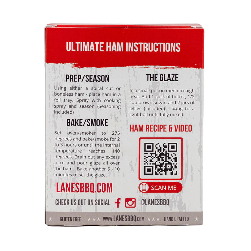 Lane's Ultimate Ham Seasoning and Glaze Kit (Sweet Heat)