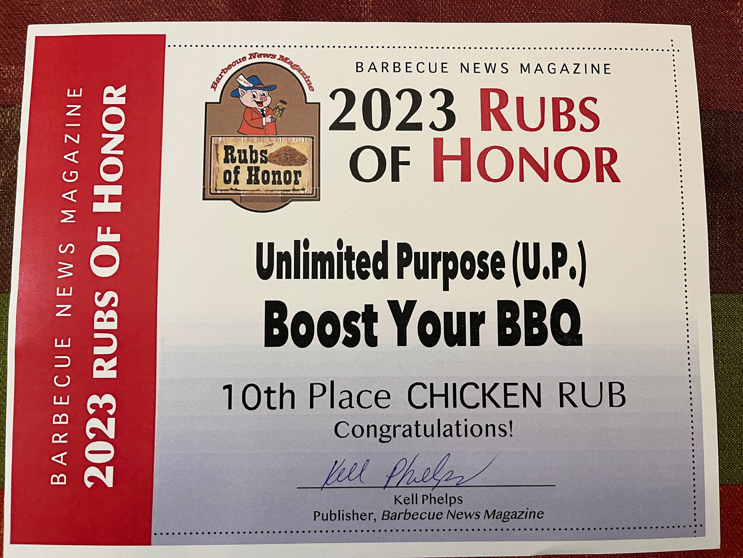 Boost Your BBQ Unlimited Purpose (U.P.) Rub