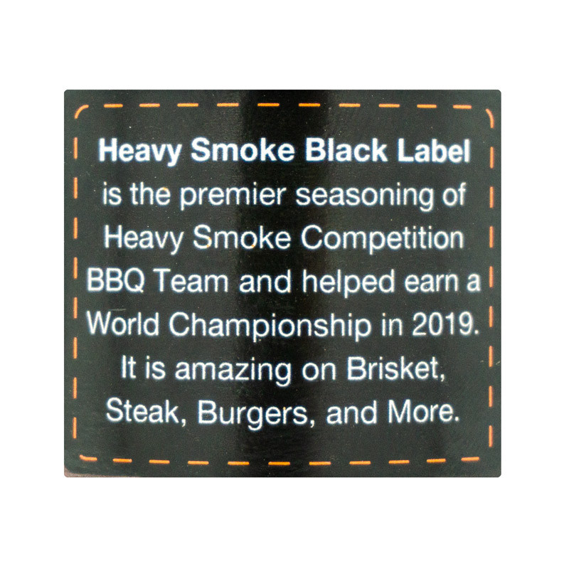 Heavy Smoke BBQ Black Label Rub