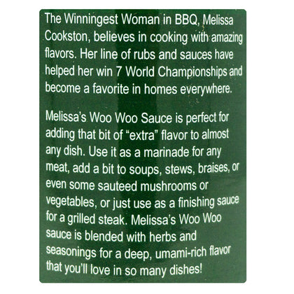 Melissa Cookston's Woo Woo Sauce