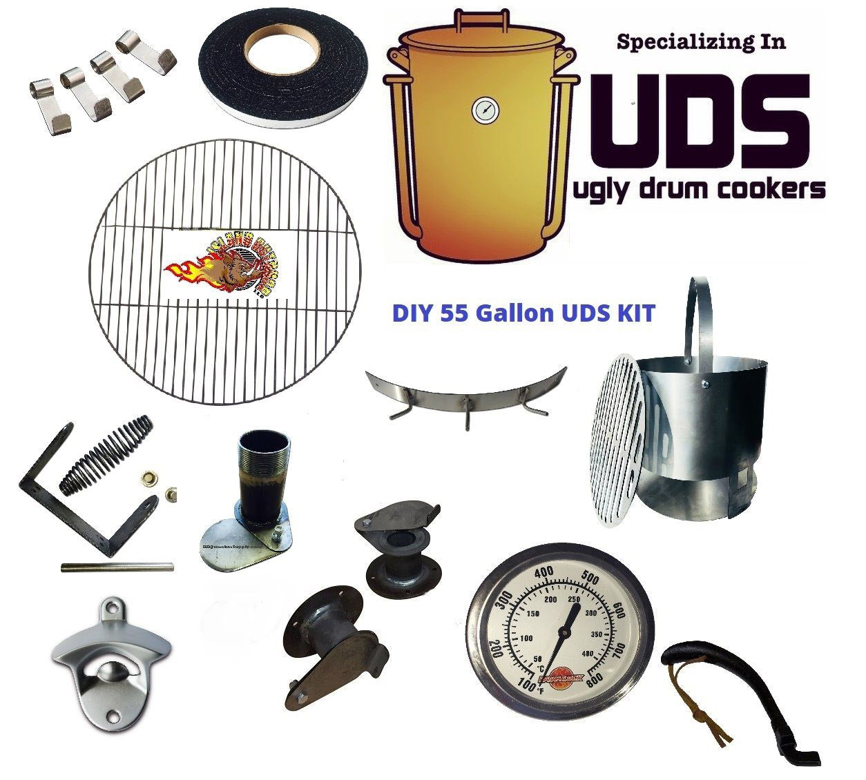 DIY UDS Complete Parts Kit - 55 gallon UDS