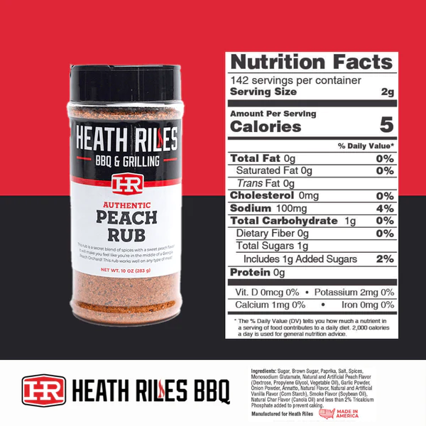 Heath Riles Peach Rub – Grill This BBQ Supply LLC