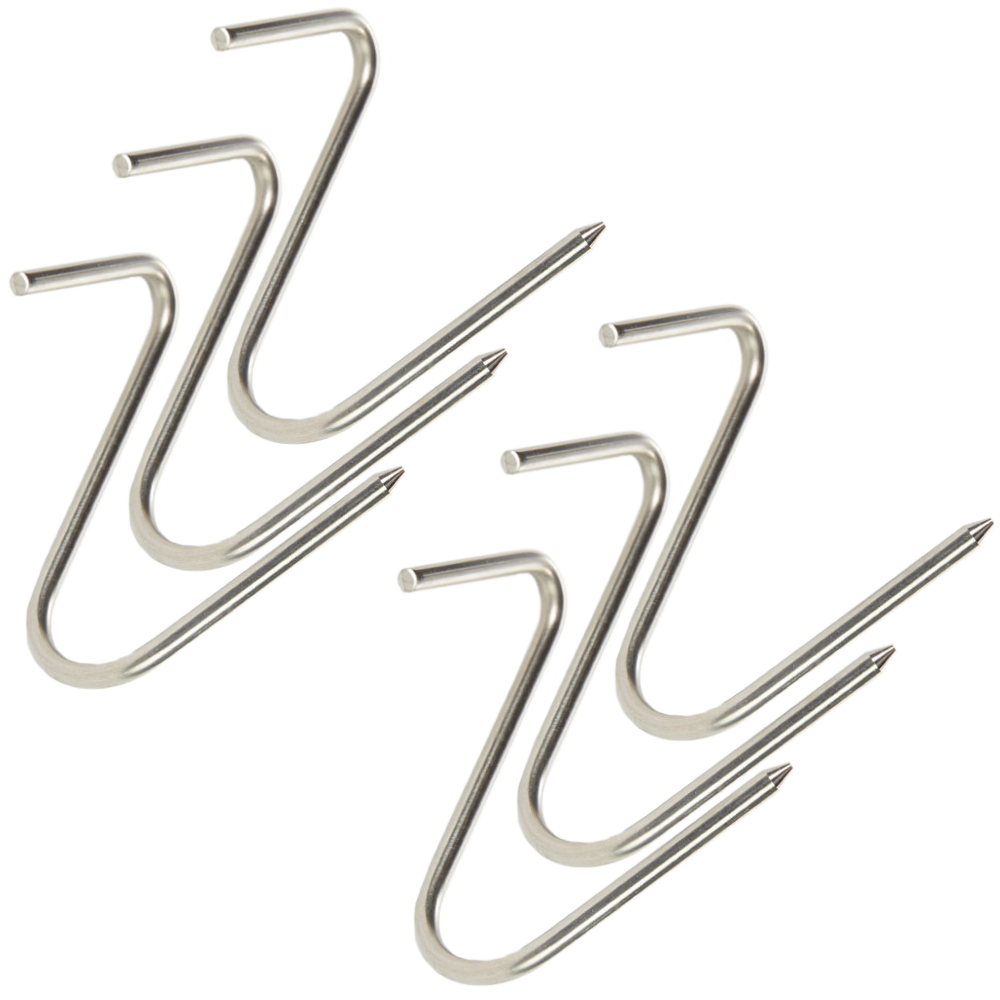 Hook Design Rib Extra Hooks for Rib Hanger Kit (6 hooks)– Boost Your BBQ